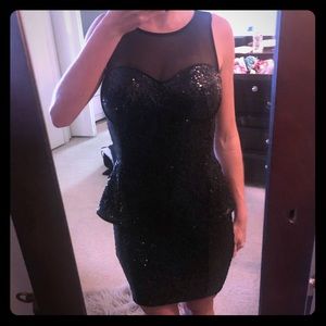 BLACK SEQUIN DRESS